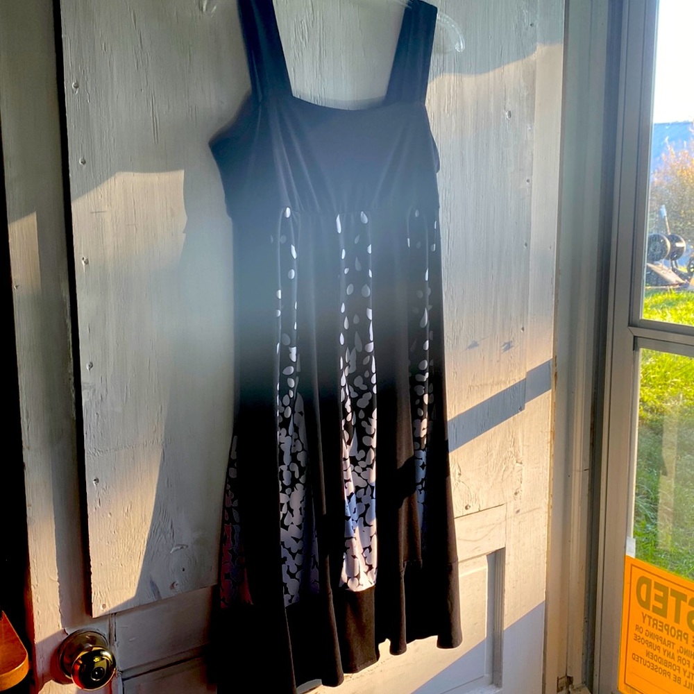 Bantry Bay Gorgeous Stretchy Black & White Dress- New W/out